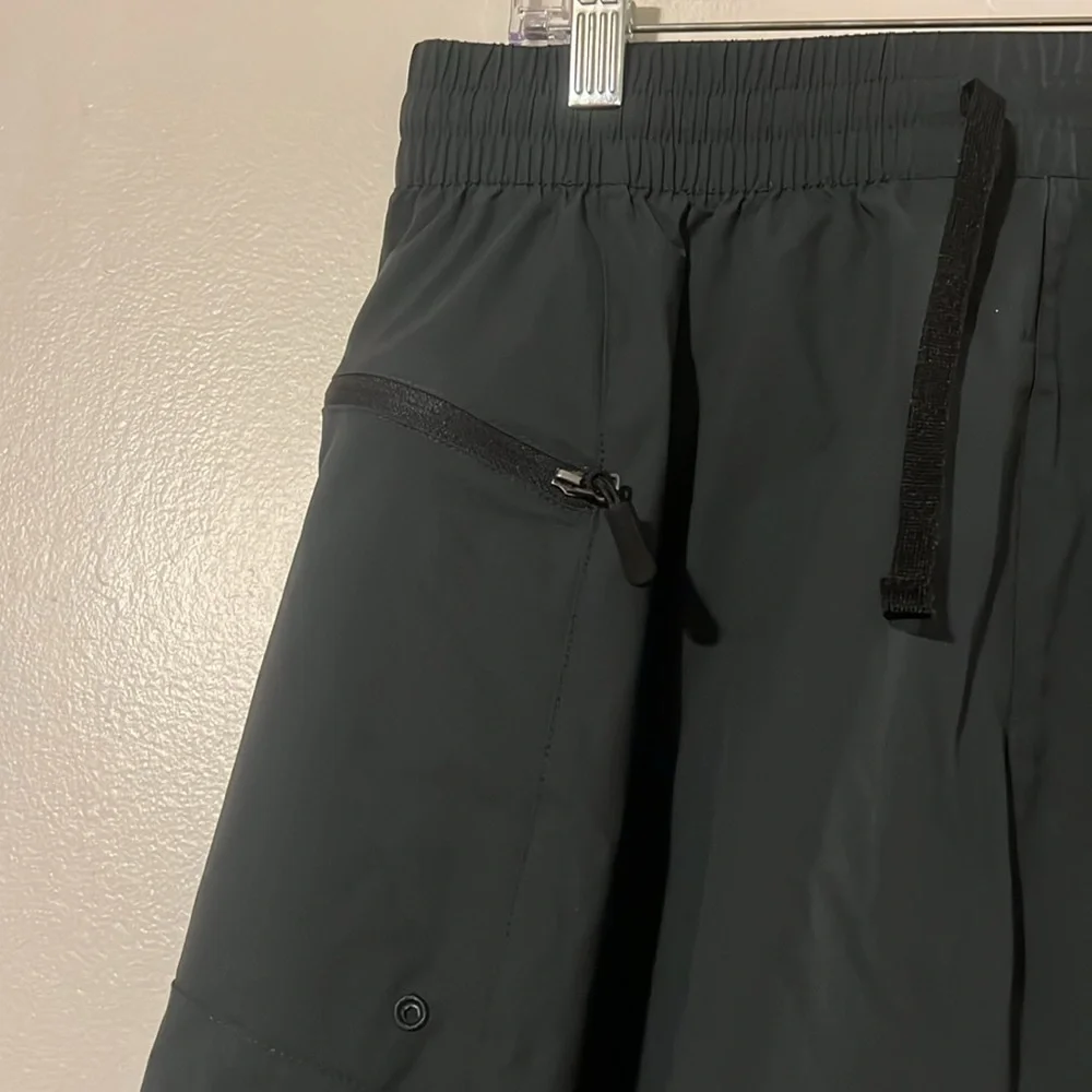Gradual mens gray drawstring elastic waist  shorts